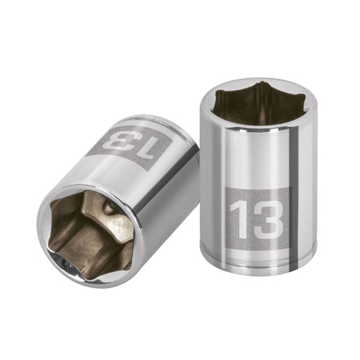 [13175] Dado de 13 mm, 6 puntas, cuadro 1/4', Truper D-1413-M