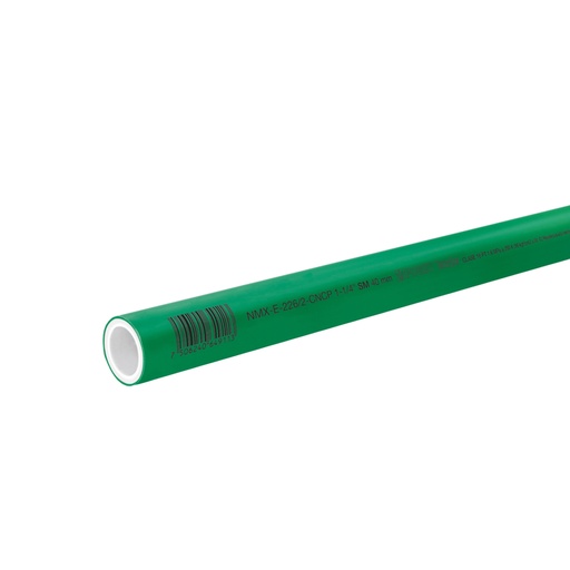 [45444] Tubo de 40mm (1-1/4') PPR hidráulico, 4m, 2.2kg, FOSET CV-004