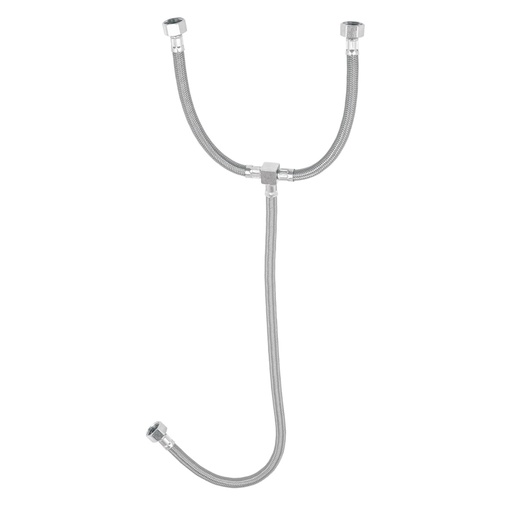 [48224] Manguera 'T' lavabo/fregadero, vinilo, 1/2'x1/2'x1/2', 55cm FTE-55V