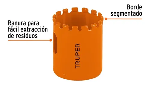[101056] Brocasierra diamante 1-1/2' borde segmentado, Truper COSE-1-1/2