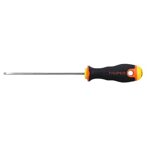 [18549] Desarmador cabinet 1/8' x 4-1/2' mango Comfort Grip, Truper DG-1/8X4-1/2B