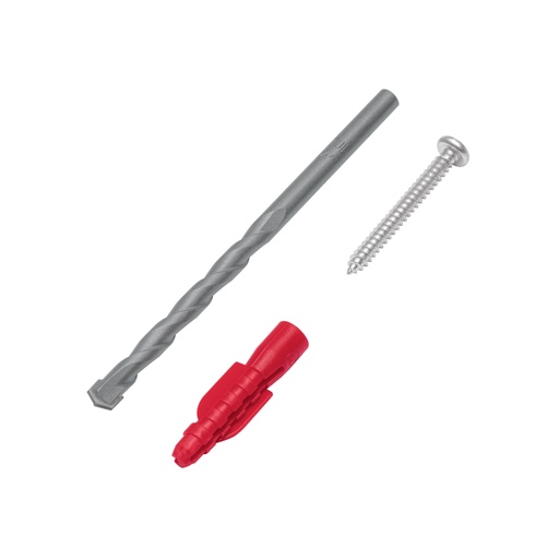 [40159] Kit de 20 taquetes 1/4' con pijas #8 y 1 broca 1/4', FIERO TQ-1/4J