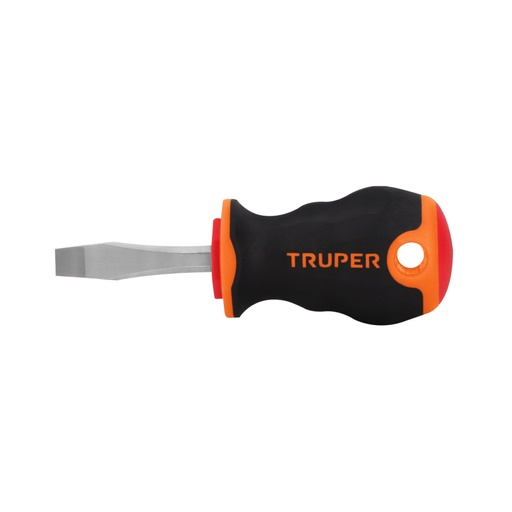 [14003] Desarmador plano 1/4' x 1-1/2' mango Comfort Grip, Truper DR-1/4X1-1/2B