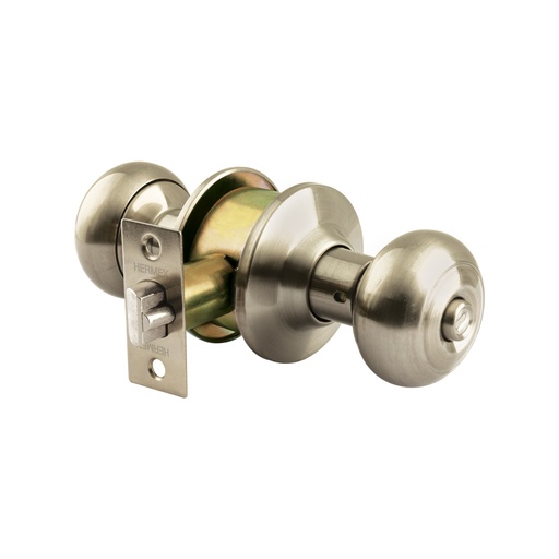 [44057] Cerradura tipo oval para recámara, níquel satín, HERMEX CEPO-42R