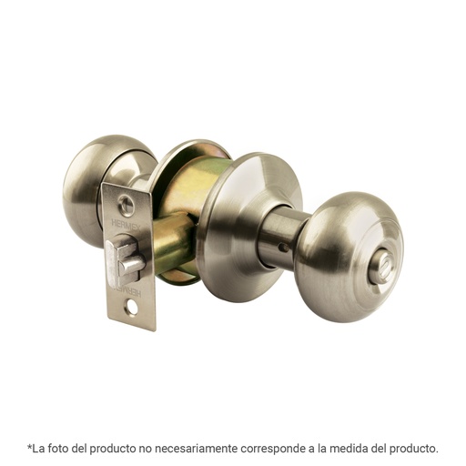 [44058] Cerradura tipo oval para baño, níquel satín, HERMEX CEPO-42B