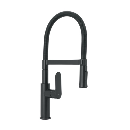[44103] Monomando nariz flexible para fregadero, negro,FOSET RIVIERA RIM-84M