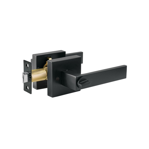 [45337] Cerradura manija 'Módena' p/baño, negro mate, HERMEX CEMA-26B