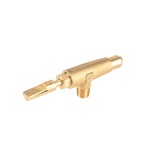 [45443] Válvula horizontal de latón 1/8' gas LP, alta presión, FOSET VGH-557