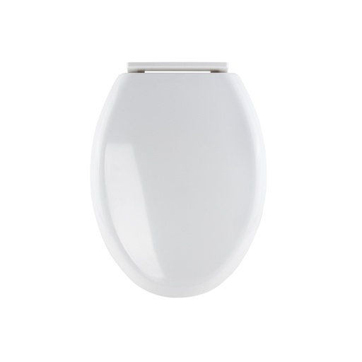 [45497] Asiento alargado p/ WC one piece, cierre lento, blanco, AQUA AWC-45OB