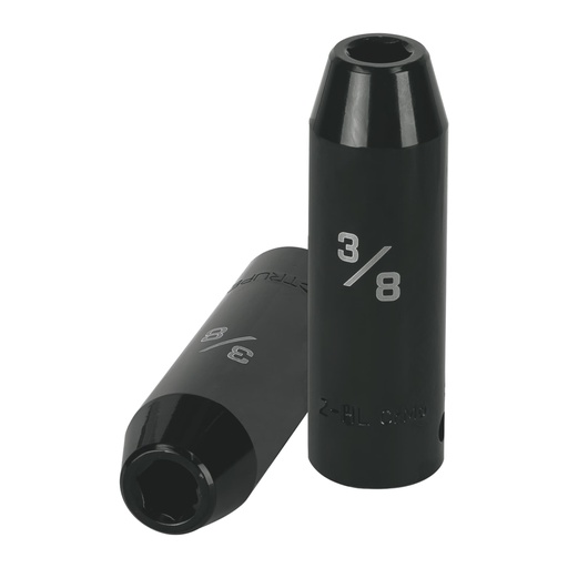 [13386] Dado largo impacto de 3/8', 6 puntas, cuadro 1/2', Truper D-7312-HL