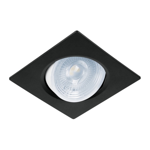 [46948] Luminario de LED 5 W empotrar cuadrado negro spot dirigible EMP-107L