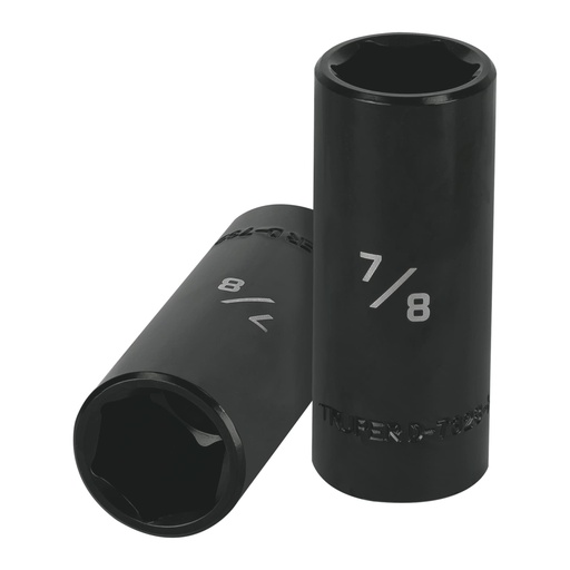 [13394] Dado largo impacto de 7/8', 6 puntas, cuadro 1/2', Truper D-7328-HL