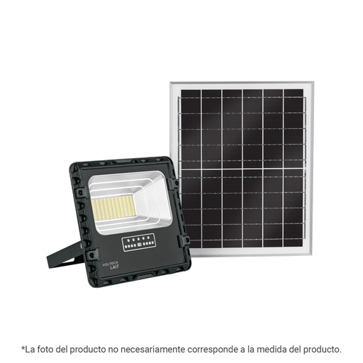 [49836] Reflector Led 100 W con panel solar, luz de día, Volteck REF-504SL