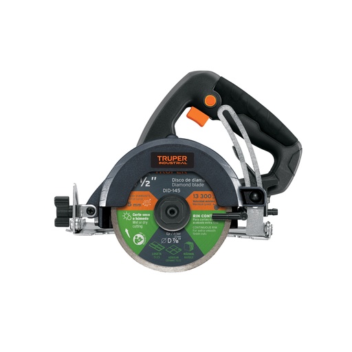[103738] Cortadora para azulejos, 4-1/2', 1320W, TRUPER INDUSTRIAL CAZE-4-1/2N