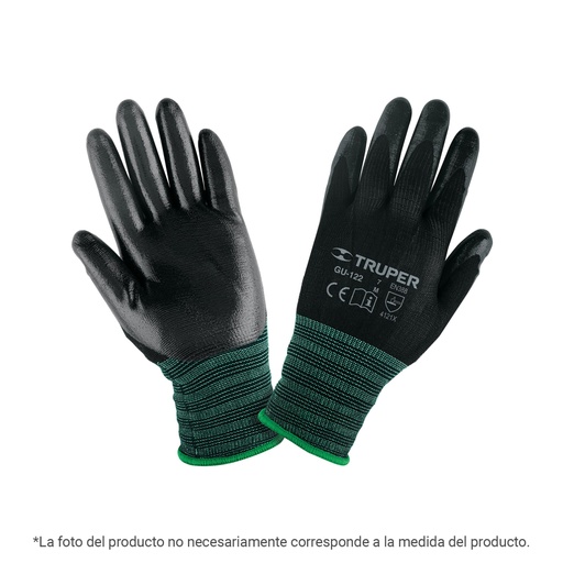 [103867] Guantes de nylon recubiertos de nitrilo, XG, Truper GU-124