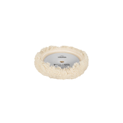 [104002] Borla p/pulir de lana trenzada de 8' hook and loop, TRUPER BOR-PULA-8T