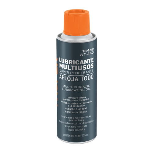 [13469] Lubricante multiusos en aerosol, 235ml (8oz), TRUPER WT-240