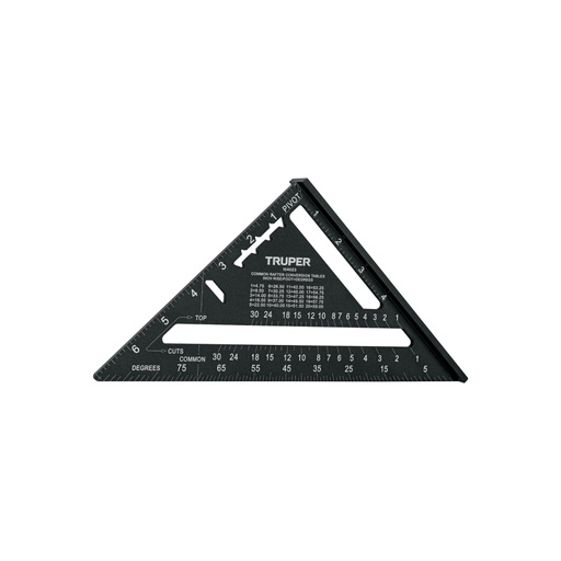 [104023] Escuadra 7' de aluminio color negro, p/muros de yeso, Truper ET-7AN