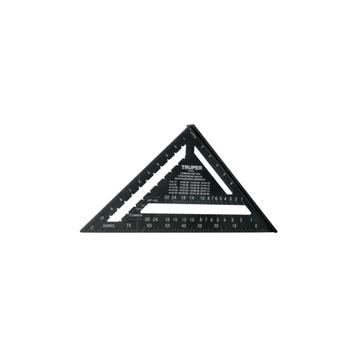 [104024] Escuadra 12' de aluminio color negro, p/muros de yeso,TRUPER ET-12AN
