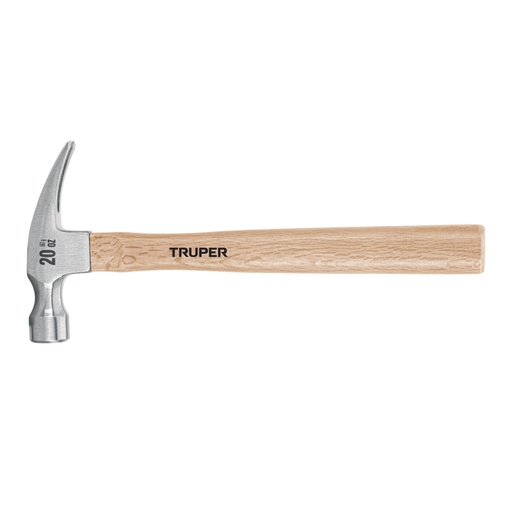 [16755] Martillo pulido, 20 oz, uña recta, mango madera, TRUPER 2020-03-01 00:00:00