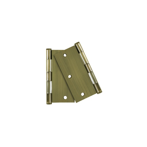 [29066] Bolsa c/2 bisagras cuadradas 3-1/2', plana, latón ant, BASIC BC-352PPB