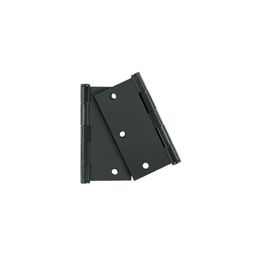 [29068] Bolsa c/2 bisagras cuadradas 3-1/2', plana, negro, BASIC BC-356PPB
