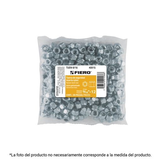 [40918] Bolsa con 10 tuercas de seguridad, 7/8' , FIERO TUEN-7/8