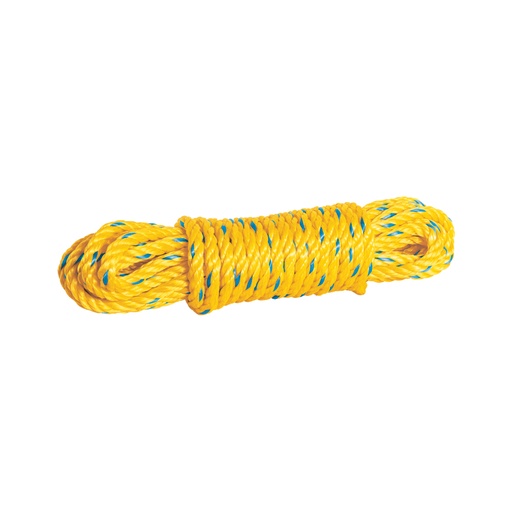 [40964] Madeja de cuerda amarilla de polipropileno 8mm, 10m, FIERO CUE-0810