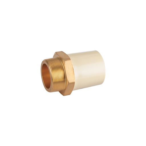 [44922] Adaptador CPVC, 2', macho inserto metálico-latón, FOSET CPVC-656