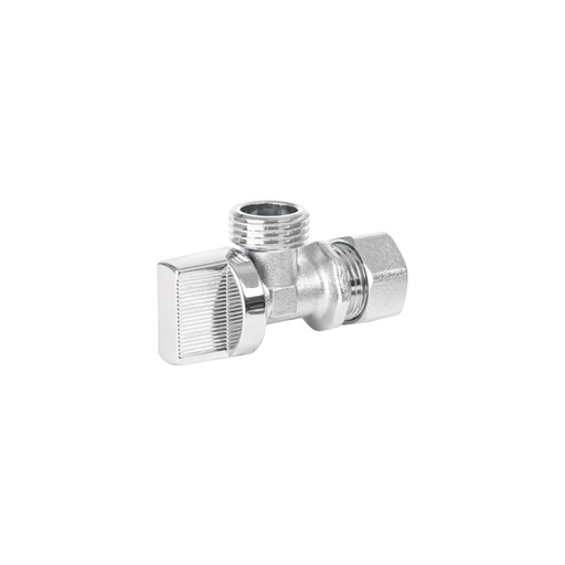[45399] Llave angular 1/2', 1/4 de vuelta, barrilito, BASIC ANG-01BP