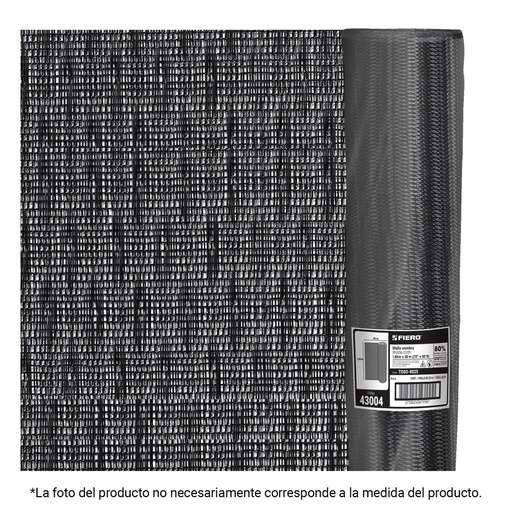 [45844] Rollo de toldo sombra 80% de 15 m x 1.85 m, FIERO TOSO-8015