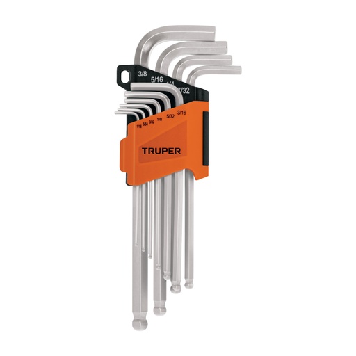 [13643] Juego 10 llaves allen largas std punta bola con organizador ALLX-10P