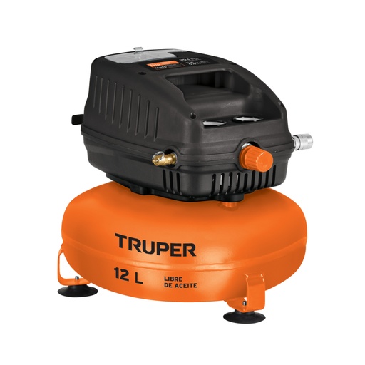 [13824] Compresor libre de aceite, 12L, 1HP, 127V, TRUPER COMP-12S