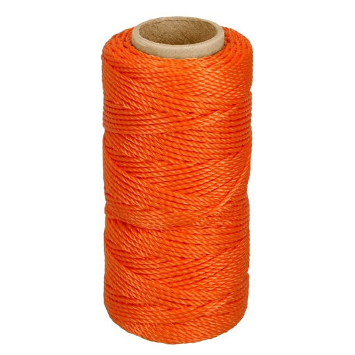 [14051] Carrete con 65 m de hilo para albañil naranja, Truper HIL-65N