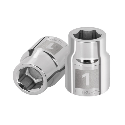 [101016] Dado de 1', 6 puntas, cuadro 3/4', Truper D-3432-H