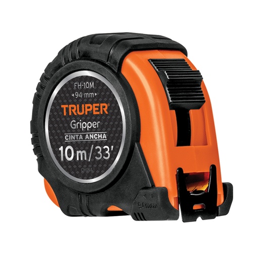 [14582] Flexómetro Gripper contra impactos 10 m cinta 32 mm, Truper FH-10M