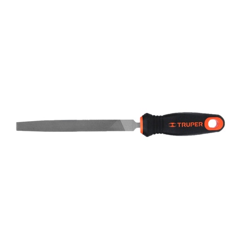 [15309] Lima plana bastarda 6' con mango doble inyección, TRUPER LPB-6T