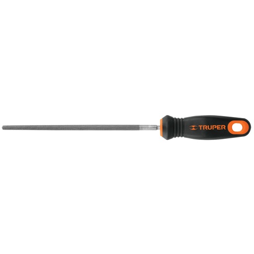 [15316] Lima redonda bastarda 8' con mango doble inyección, TRUPER LRB-8T