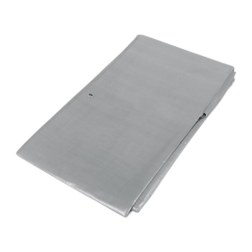 [15363] Lona de polietileno reforzada 3 x 4 m, gris, 180g/m2, TRUPER LT-34