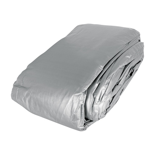 [15368] Lona de polietileno reforzada 12x17 m, gris, 180g/m2, TRUPER LT-1217