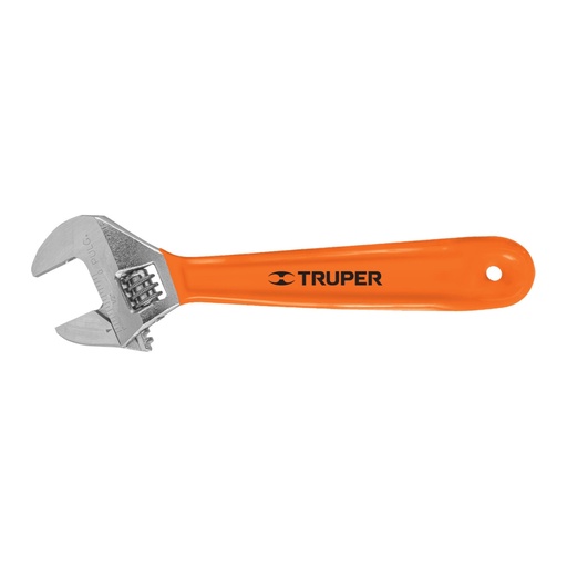 [15510] Llave ajustable (perico) 8' cromada, TRUPER PET-8X