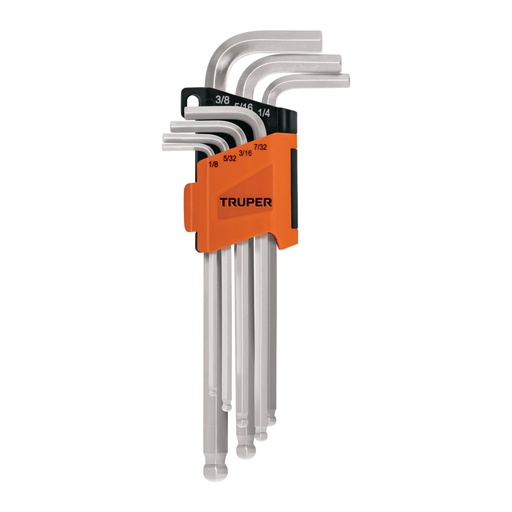 [15551] Juego 7 llaves allen largas std punta bola con organizador ALLX-7P