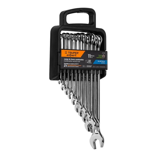 [15778] Juego de 11 llaves combinadas extralargas pulidas mm, EXPERT JC-11M