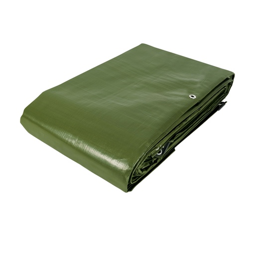 [16379] Lona uso rudo 6 x 12 m, verde olivo, 240 g/m2, TRUPER EXPERT LT-612X