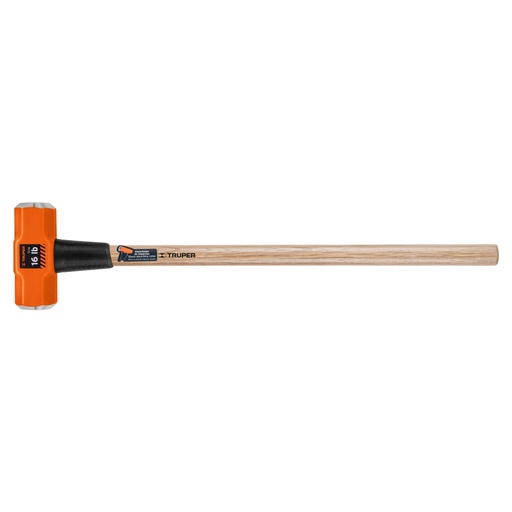 [16515] Marro octagonal 16 lb, mango de madera 36', Truper MD-16M
