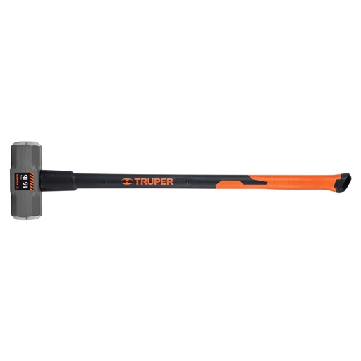 [16546] Marro octagonal 16 lb, mango fibra de vidrio 36', Truper MD-16F