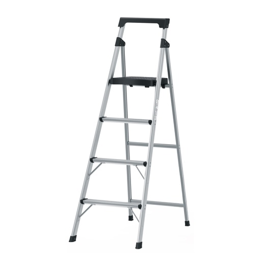 [16765] Escalera tubular plegable, 4 peldaños, aluminio, Truper ESTU-4A