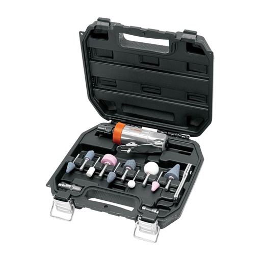 [16887] Kit de mini esmeriladora 1/4' con estuche plástico, Truper TPN-876K-2