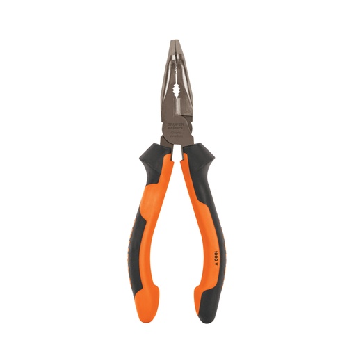 [17337] Pinza punta curva 6' mango Comfort Grip, Truper Expert T302-6X