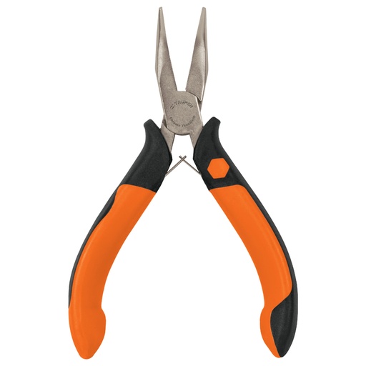 [17365] Mini pinza de punta curva 5' mango Comfort Grip, Truper PM-PC4